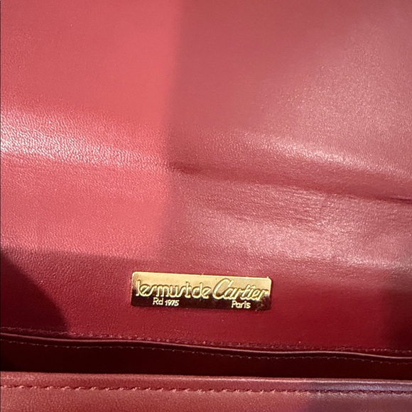 Cartier Must de Cartier Bordeaux Leather Clutch — Great Condition - Picture 6 of 9